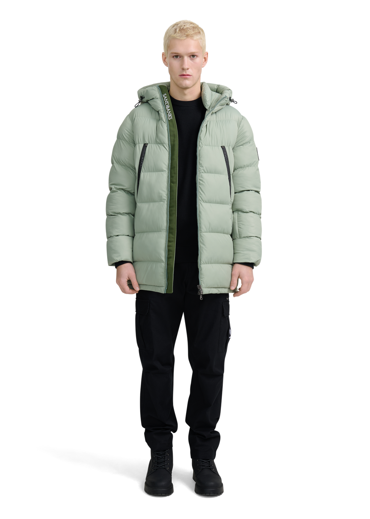 Sandbanks Ravine Mid Puffer Jacket - Sage