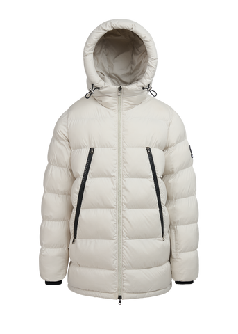 Sandbanks Ravine Mid Puffer Jacket - Stone - Sandbanks