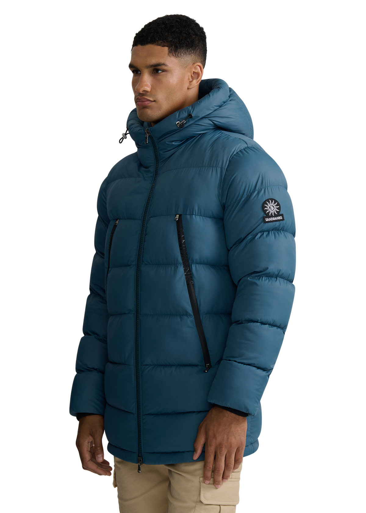 Sandbanks Ravine Mid Puffer Jacket - Teal