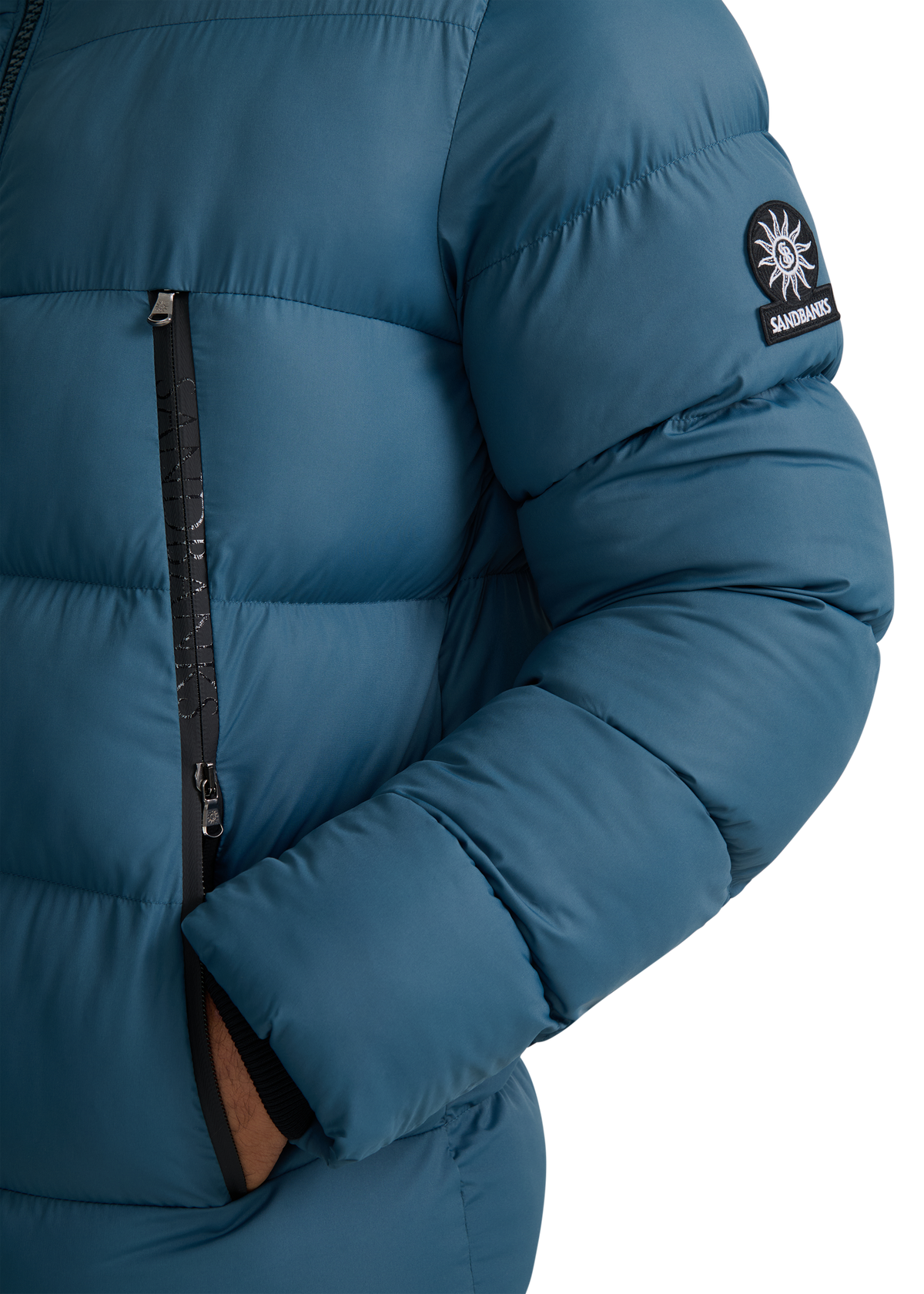 Sandbanks Ravine Mid Puffer Jacket - Teal