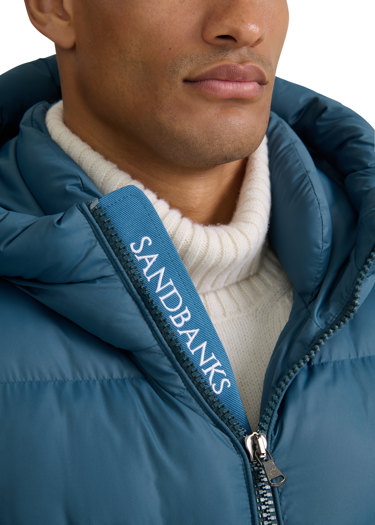 Sandbanks Ravine Mid Puffer Jacket - Teal