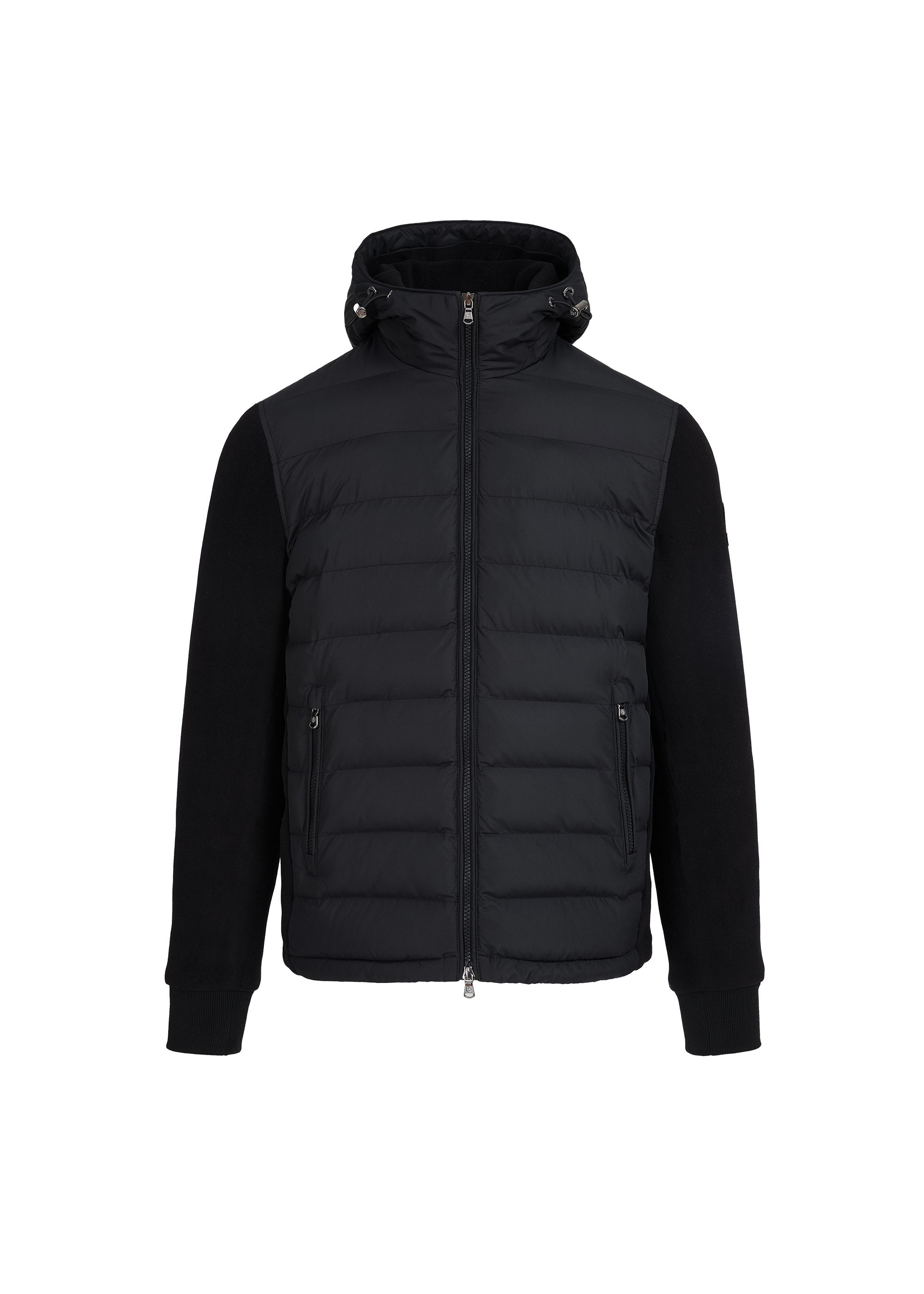 Sandbanks Outlander Polar Fleece Hooded Hybrid Jacket - Black - Sandbanks