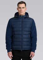 Sandbanks Outlander Polar Fleece Hooded Hybrid Jacket - Navy - Sandbanks