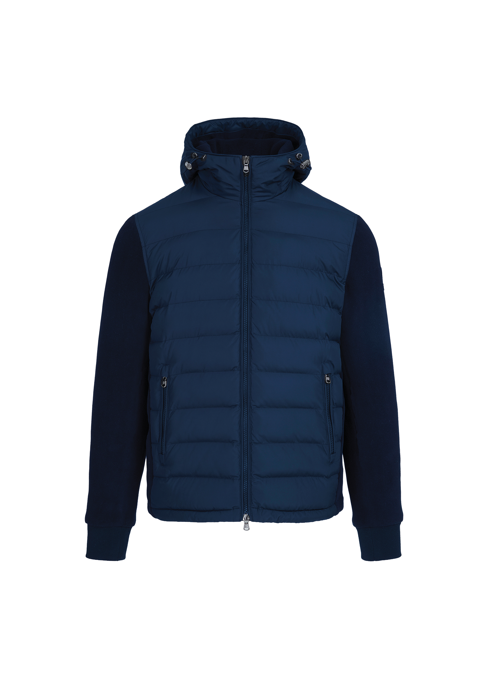 Sandbanks Outlander Polar Fleece Hooded Hybrid Jacket - Navy - Sandbanks