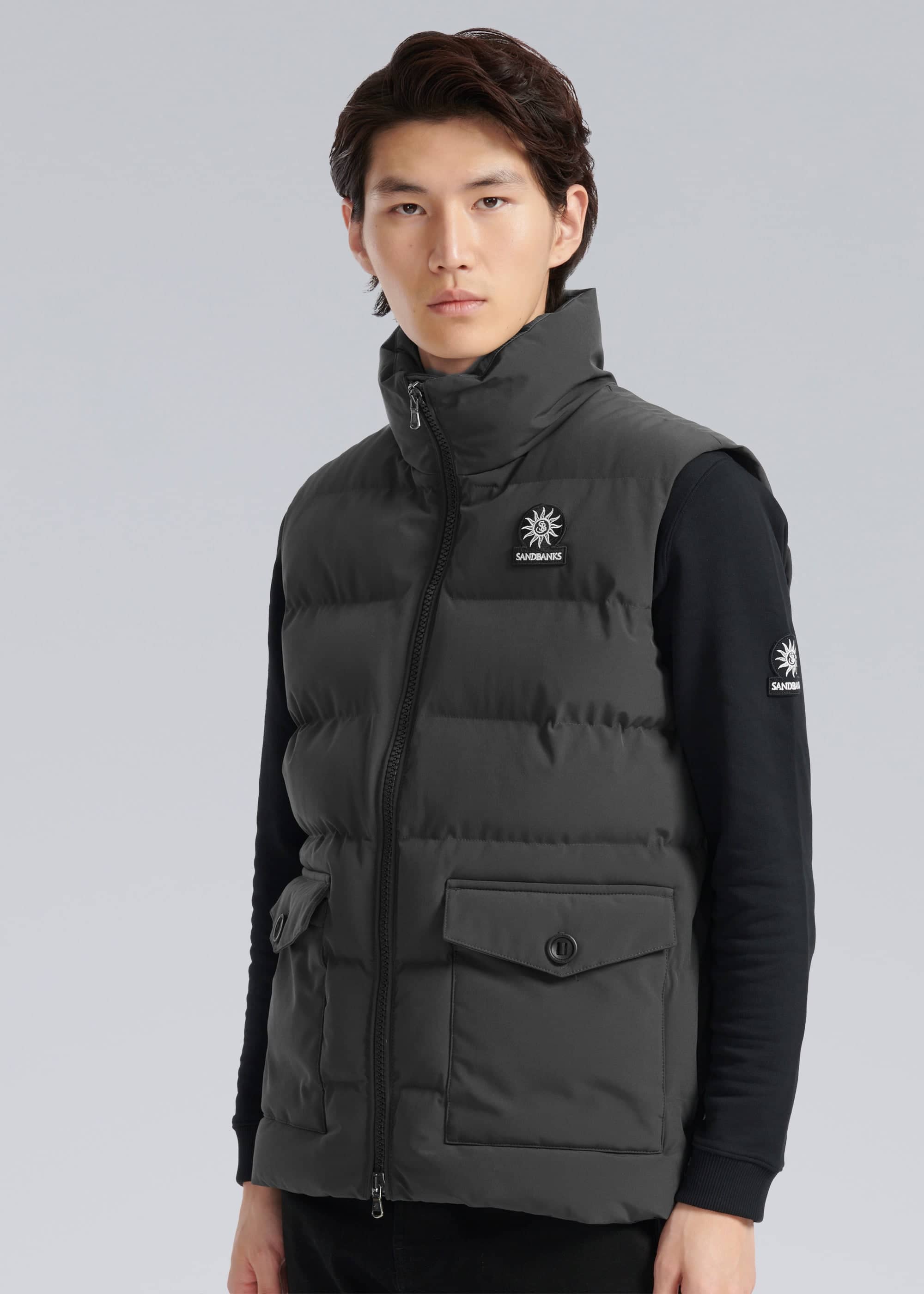 Sandbanks Explorer Gilet - Charcoal - Sandbanks