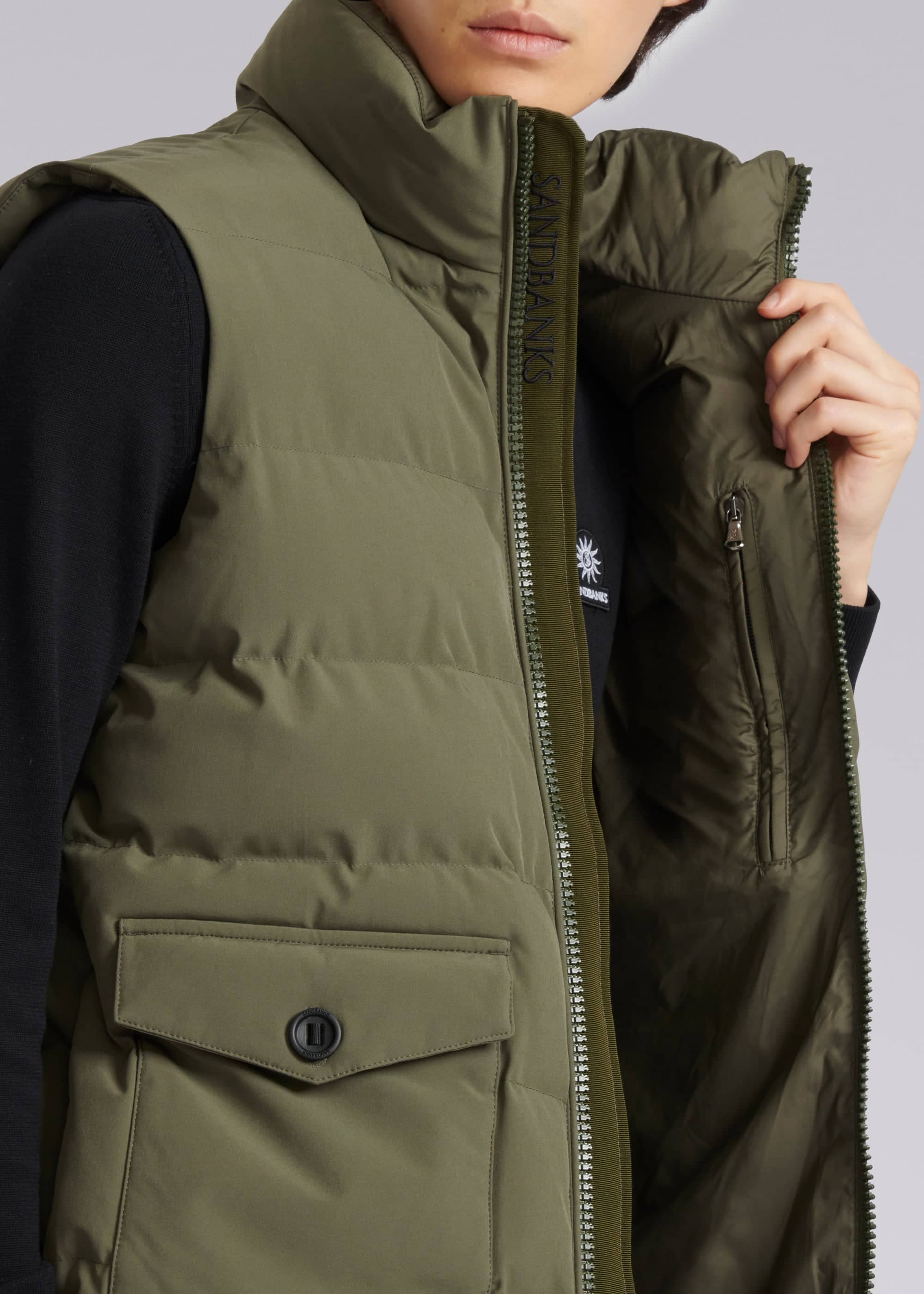 Sandbanks Explorer Gilet - Khaki - Sandbanks