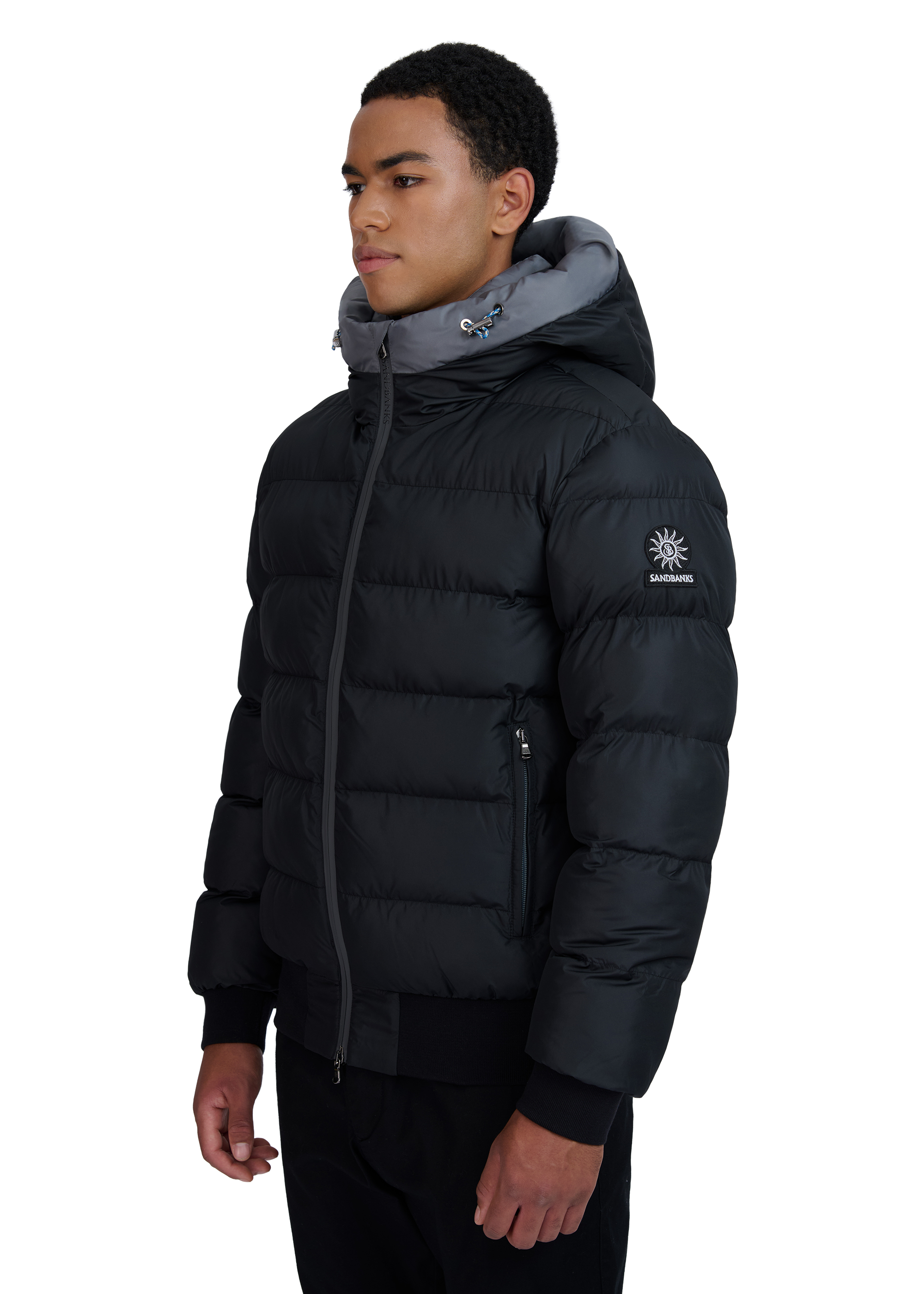 Sandbanks Après Puffer Jacket - Black - Sandbanks