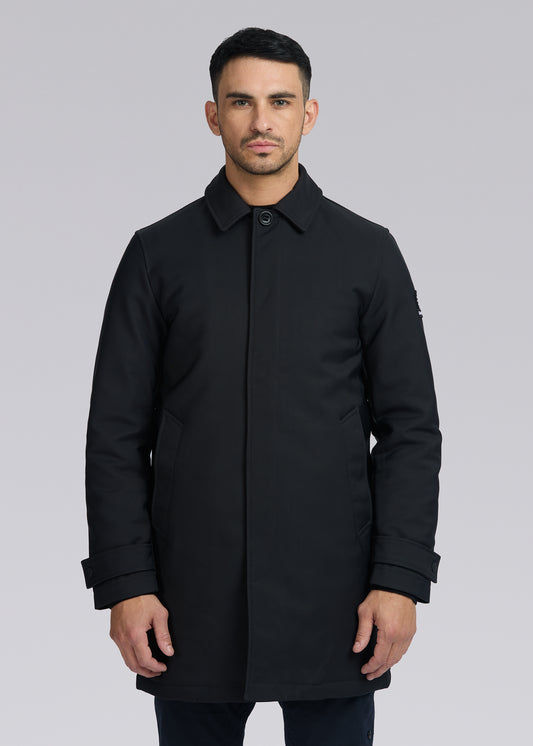 Sandbanks Quilted Mac - Black