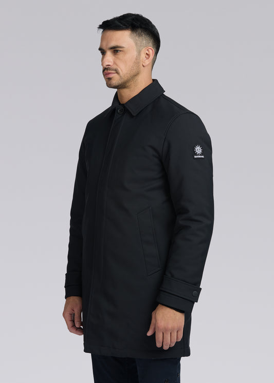 Sandbanks Quilted Mac - Black