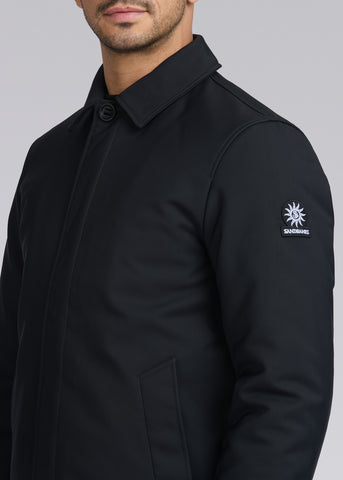 Sandbanks Quilted Mac - Black