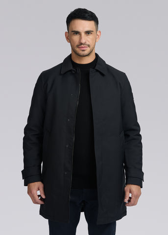 Sandbanks Quilted Mac - Black