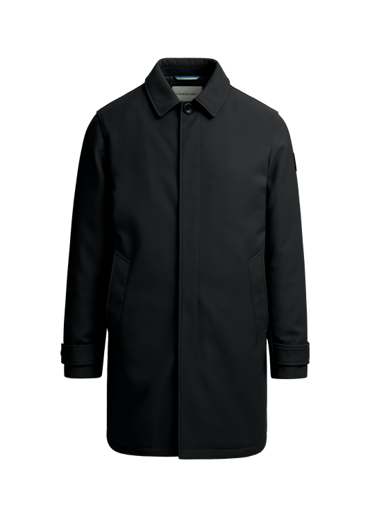 Sandbanks Quilted Mac - Black