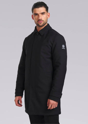 Sandbanks Quilted Mac - Black