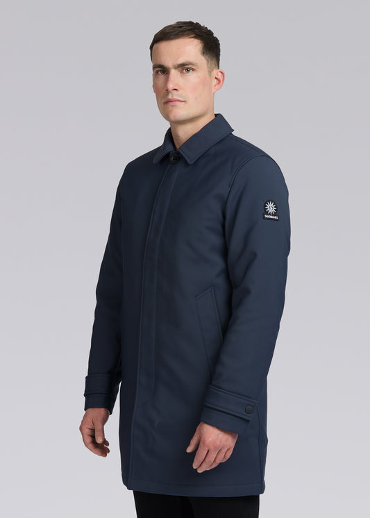 Sandbanks Quilted Mac - Navy