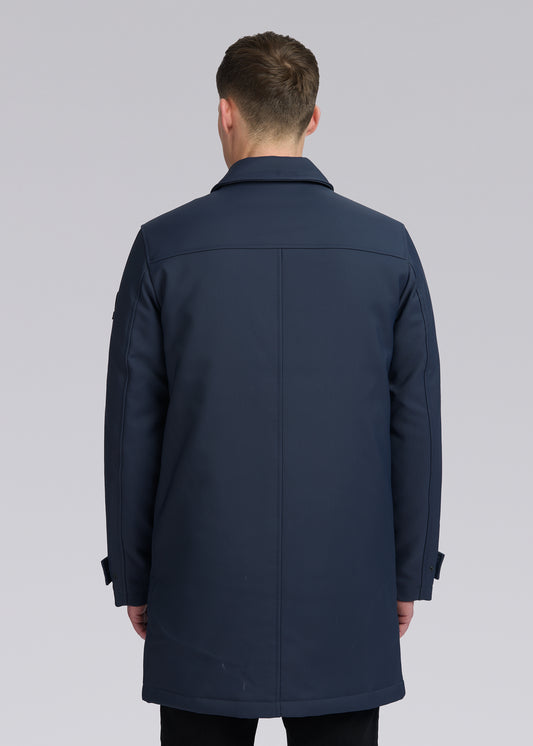 Sandbanks Quilted Mac - Navy - Sandbanks
