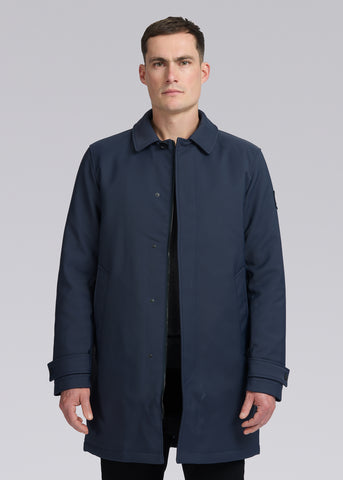 Sandbanks Quilted Mac - Navy