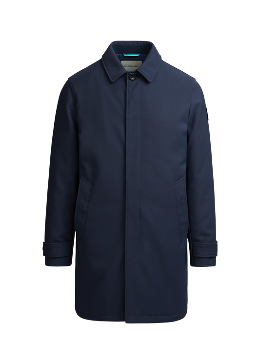 Sandbanks Quilted Mac - Navy