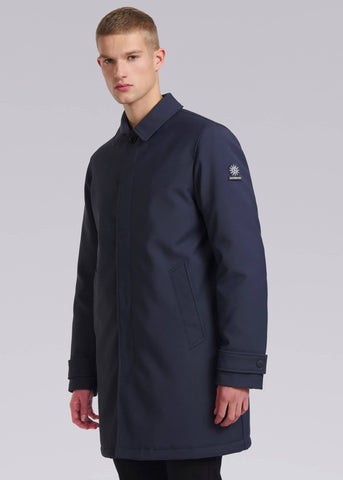 Sandbanks Quilted Mac - Navy