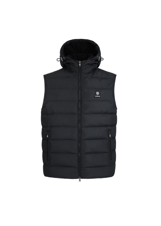 Sandbanks Frontier Hooded Puffer Gilet - Black