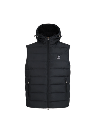 Sandbanks Frontier Hooded Puffer Gilet - Black