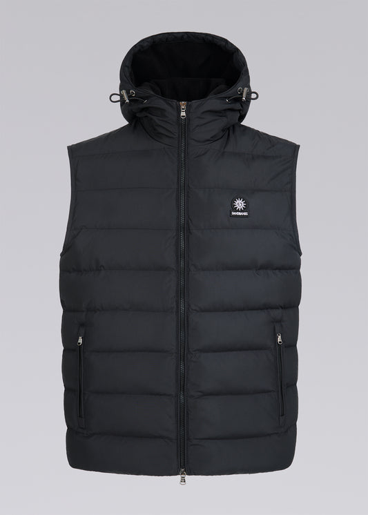 Sandbanks Frontier Hooded Puffer Gilet - Black