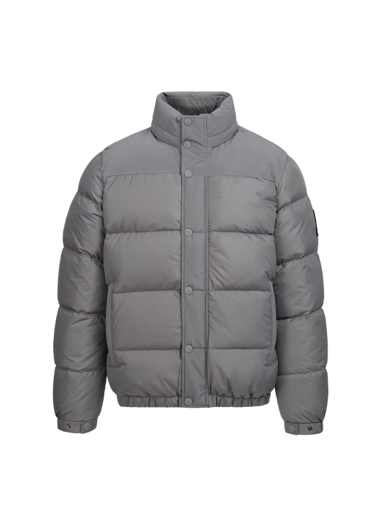 Sandbanks Peninsula Puffer Jacket - Light Grey