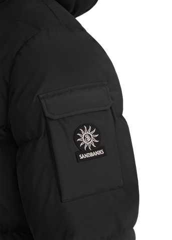 Sandbanks Alpha Puffer Jacket - Charcoal