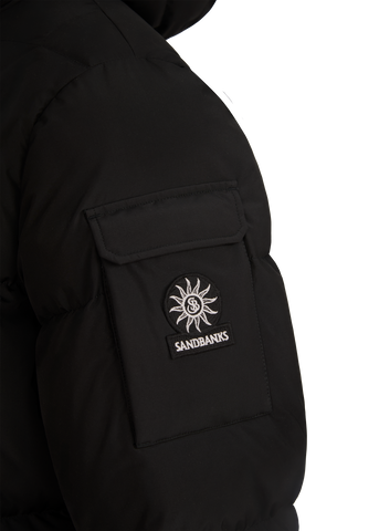 Sandbanks Alpha Puffer Jacket - Black