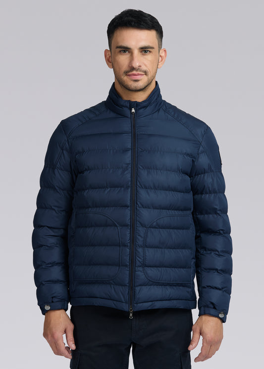 Sandbanks Racer Micro Puffer Jacket - Navy