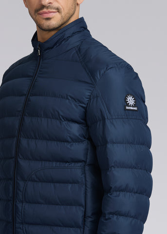 Sandbanks Racer Micro Puffer Jacket - Navy