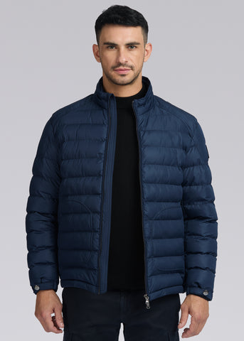 Sandbanks Racer Micro Puffer Jacket - Navy