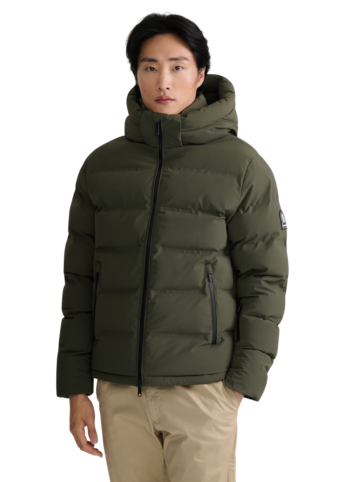 Sandbanks Waterproof Banks Puffer Jacket - Olive