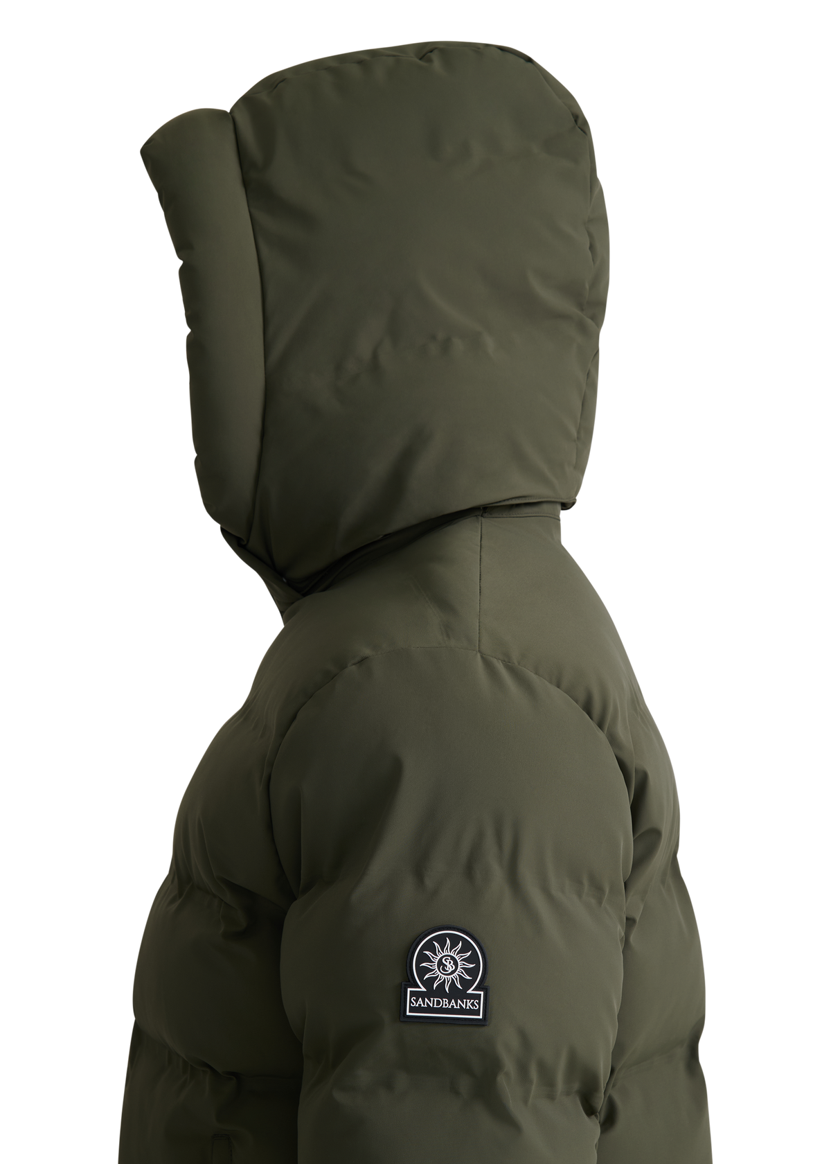 Sandbanks Waterproof Banks Puffer Jacket - Olive