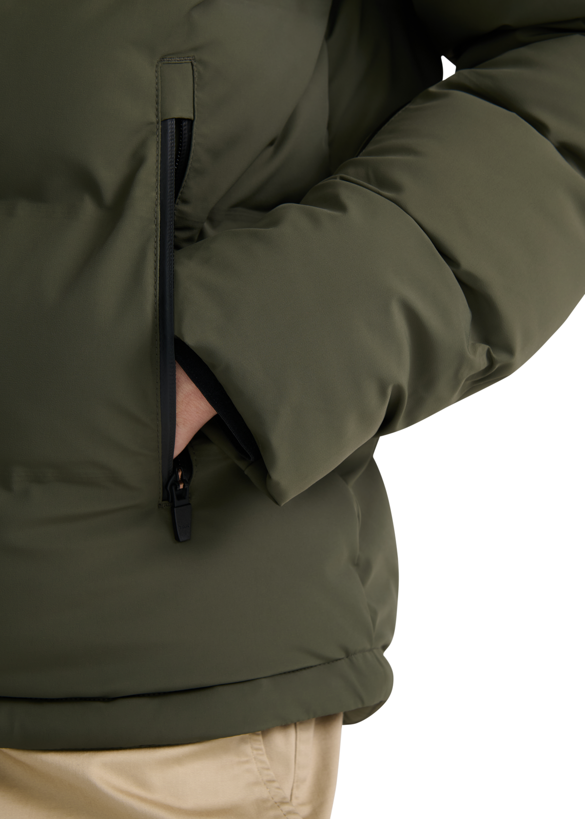 Sandbanks Waterproof Banks Puffer Jacket - Olive