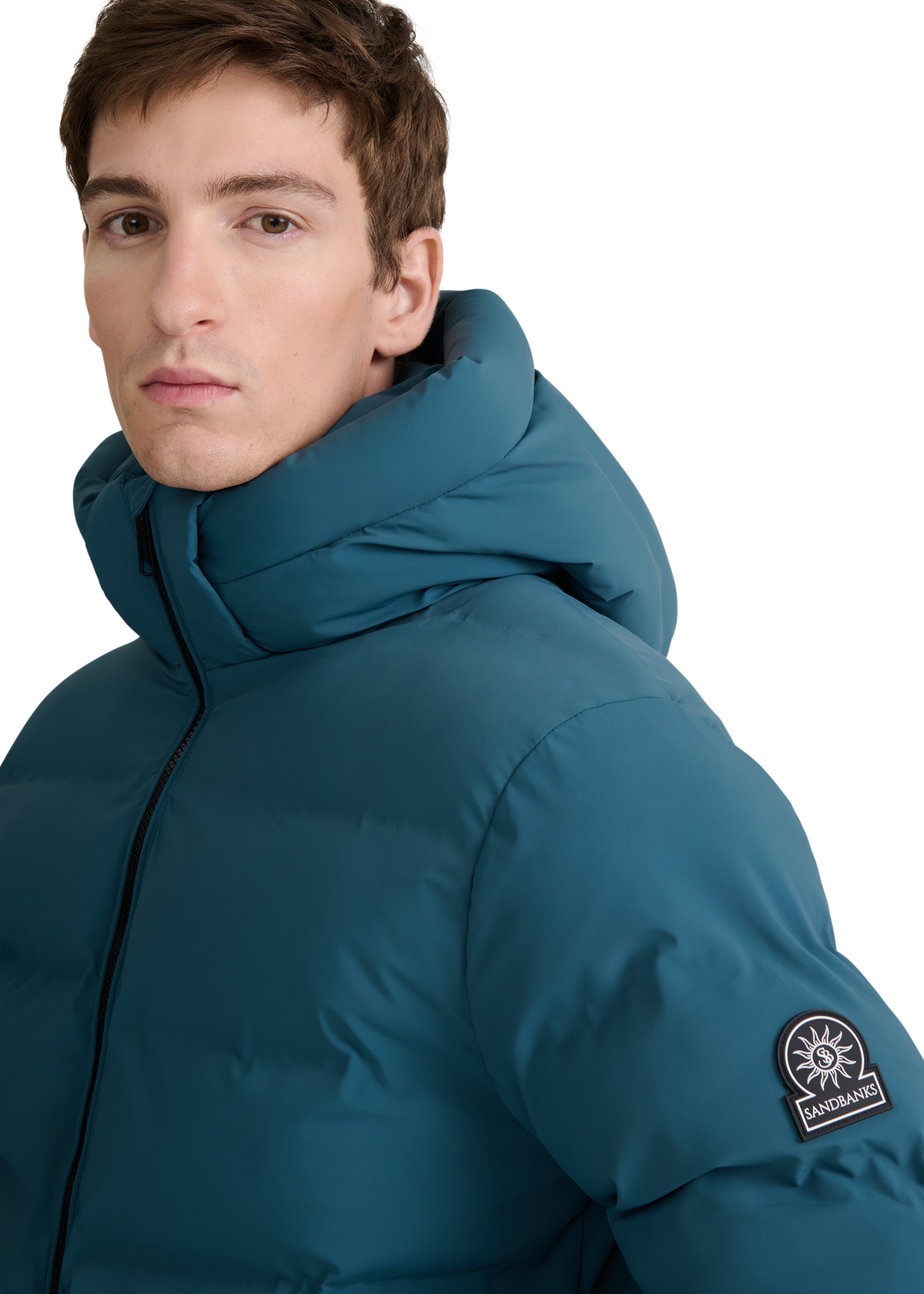 Sandbanks Waterproof Banks Puffer Jacket - Teal