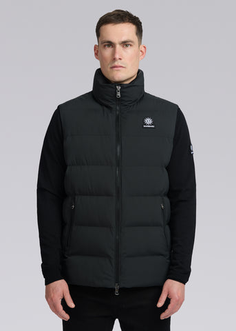 Sandbanks Clifftop Zip Pocket Gilet - Black