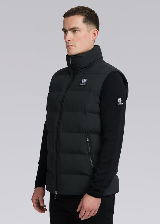 Sandbanks Clifftop Zip Pocket Gilet - Black