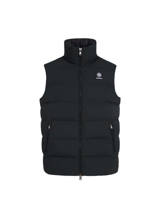 Sandbanks Clifftop Zip Pocket Gilet - Black