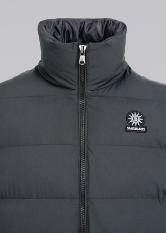 Sandbanks Clifftop Zip Pocket Gilet - Charcoal