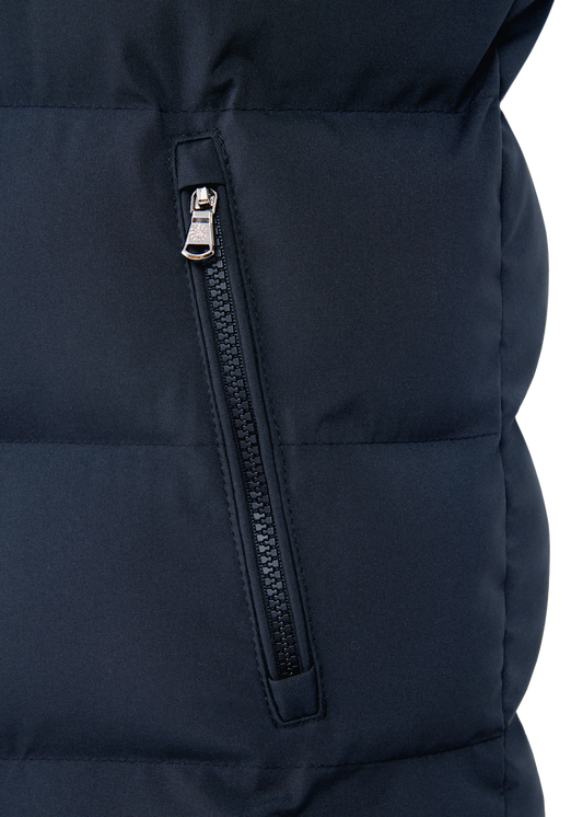 Sandbanks Clifftop Zip Pocket Gilet - Navy