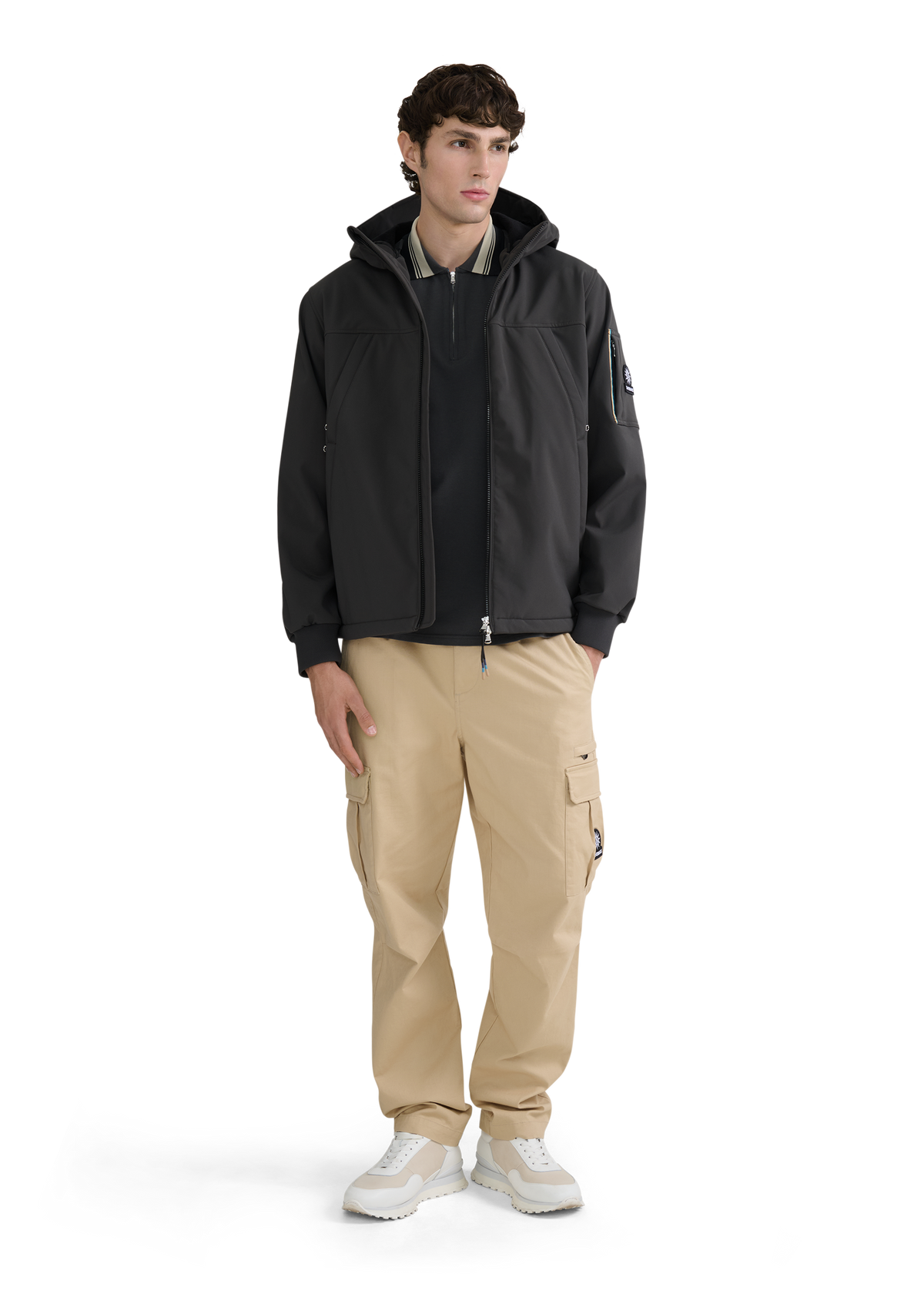Niton Softshell Hooded Jacket - Charcoal