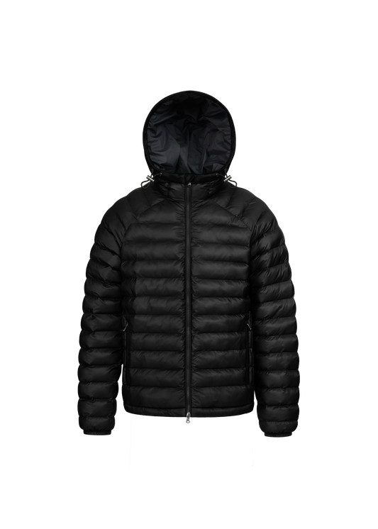 Sandbanks Hooded Ripstop Micro Puffer Jacket - Black