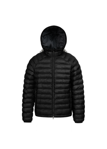Sandbanks Hooded Ripstop Micro Puffer Jacket - Black