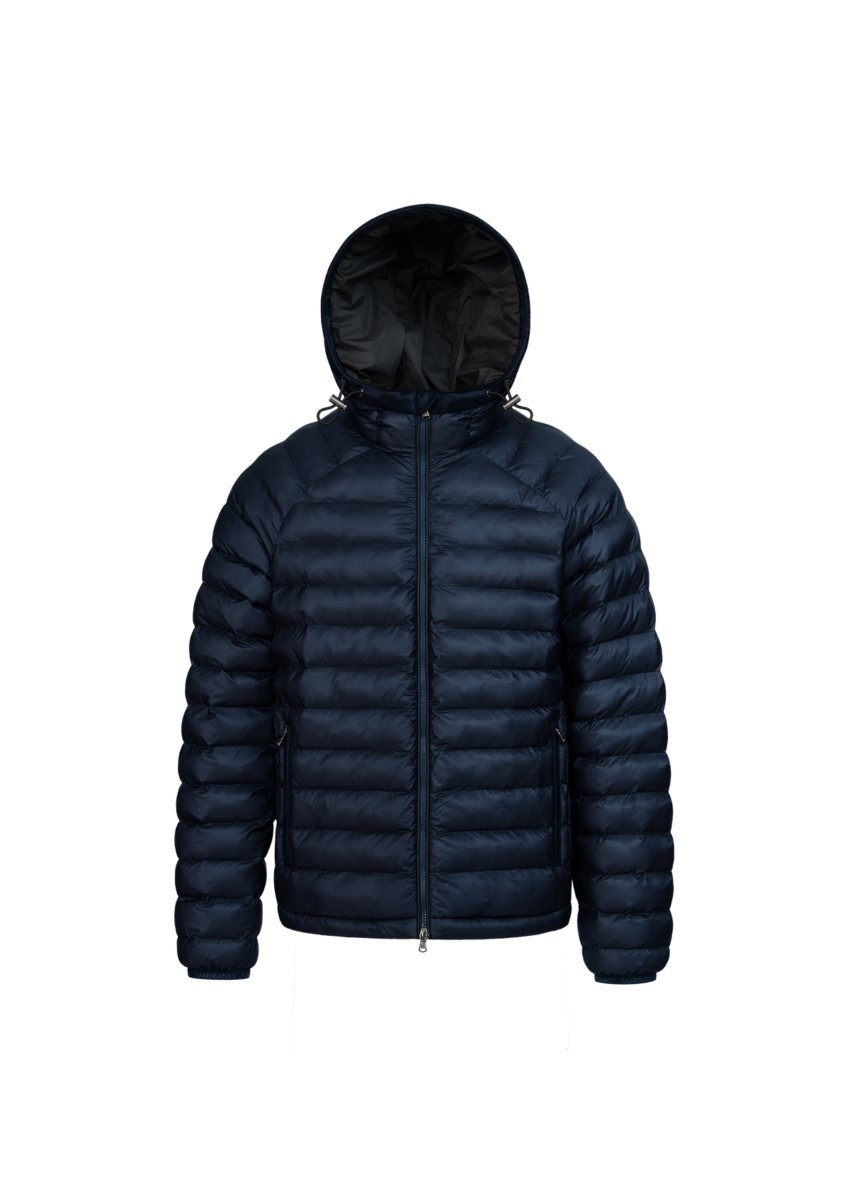 Sandbanks Hooded Ripstop Micro Puffer Jacket - Navy
