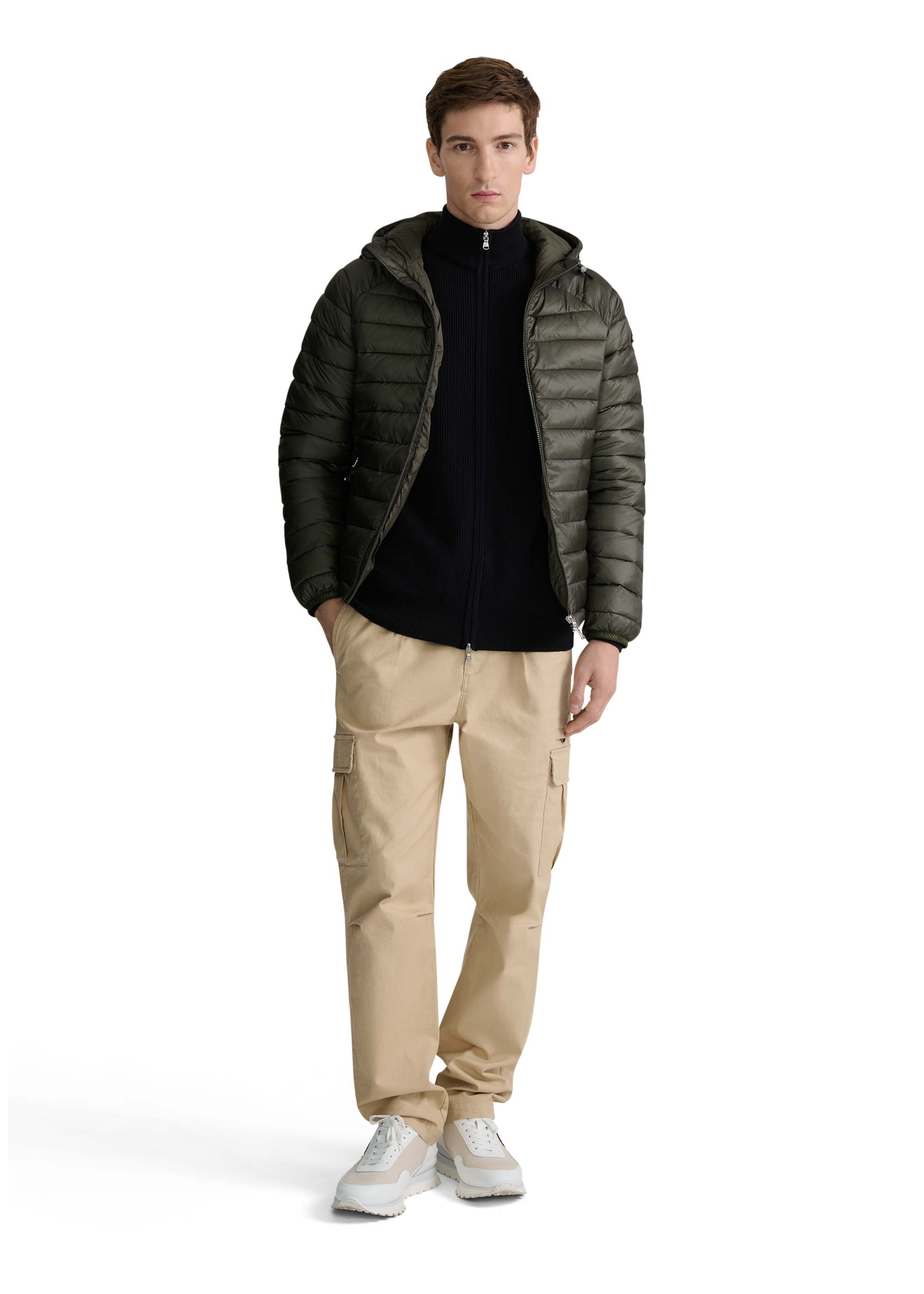 Ragland Hooded Micro Puffer - Olive