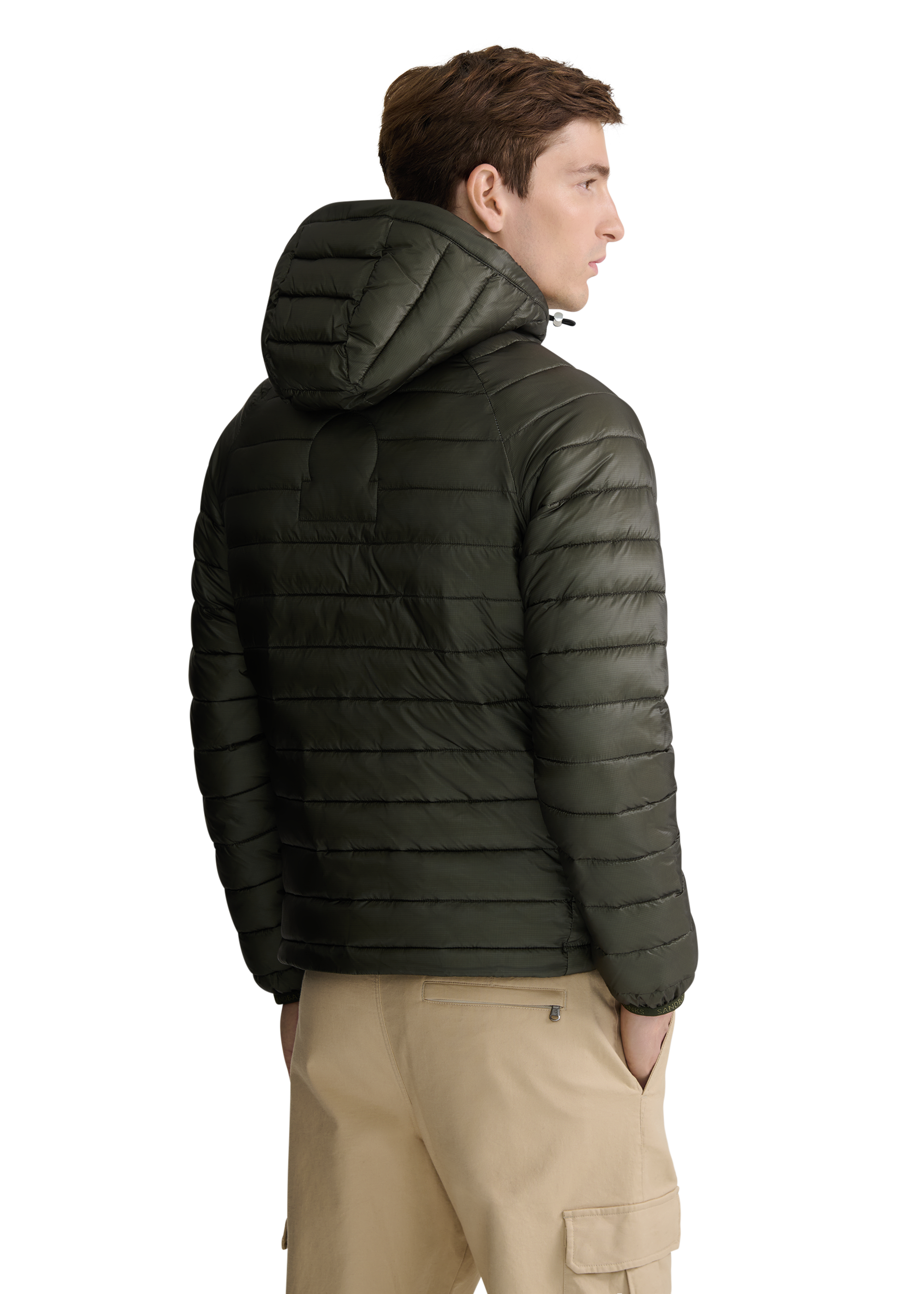 Ragland Hooded Micro Puffer - Olive