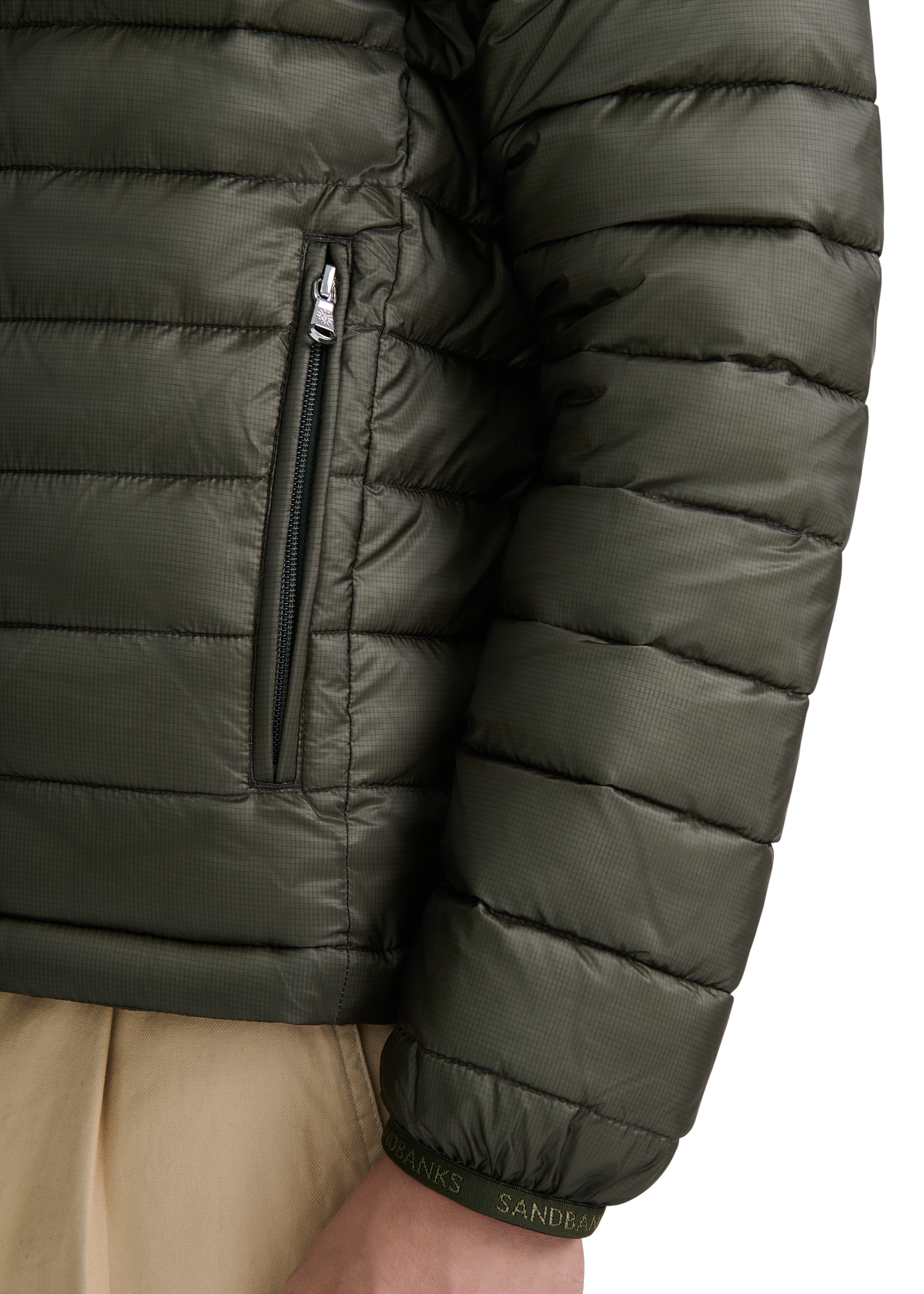Ragland Hooded Micro Puffer - Olive