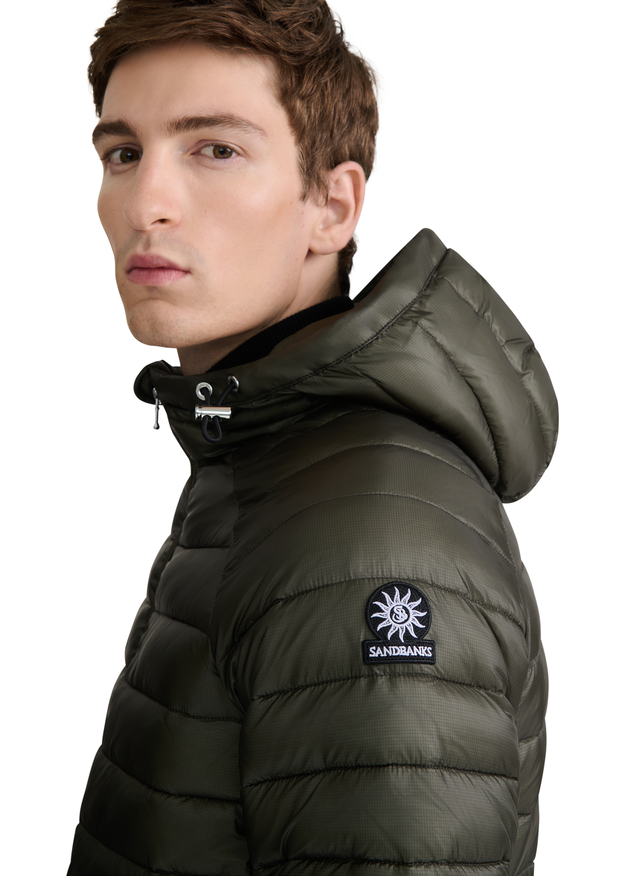 Ragland Hooded Micro Puffer - Olive