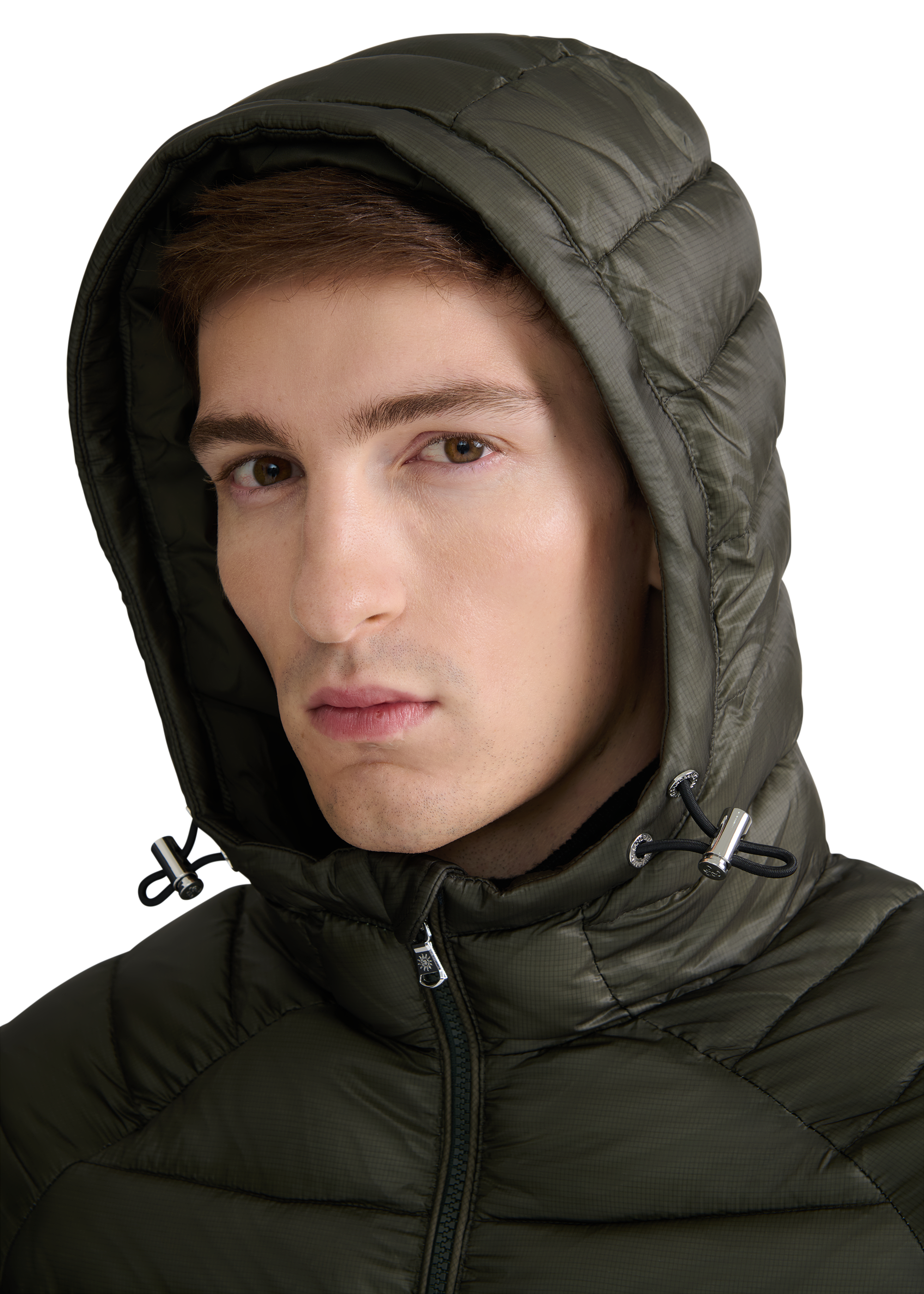 Ragland Hooded Micro Puffer - Olive