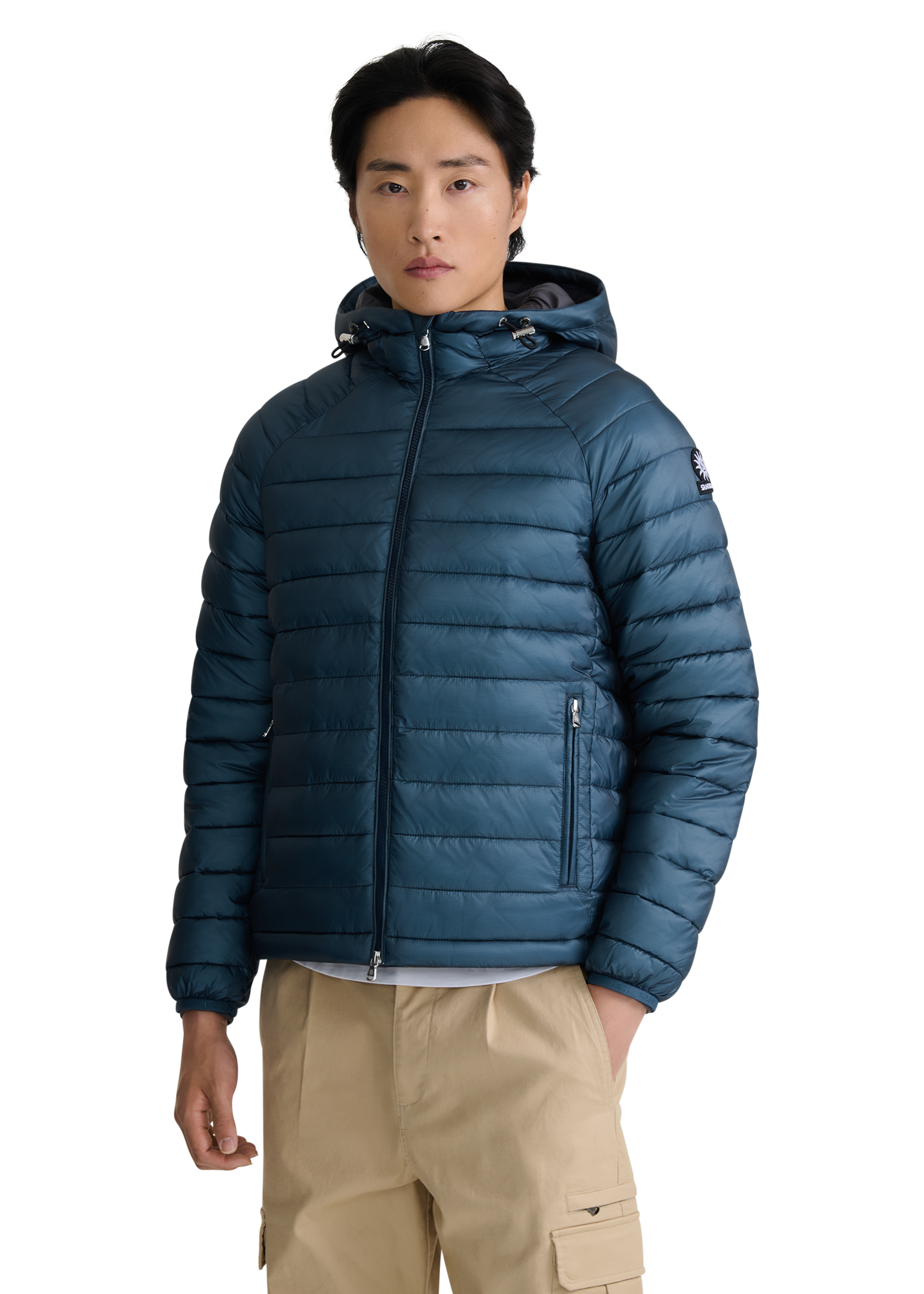 Ragland Hooded Micro Puffer - Teal